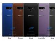 三星Note9多彩渲染图再曝：7种配色随你选
