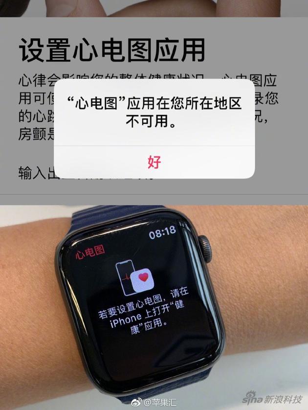 ECG功能受到地区限制