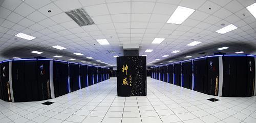 资料图:这是安装在国家超级计算无锡中心的“神威太湖之光”超级计算机。新华社记者 李响 摄