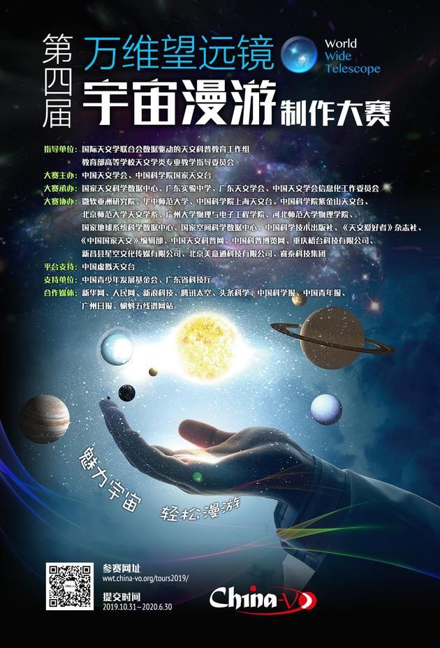 第四届万维望远镜宇宙漫游制作大赛海报