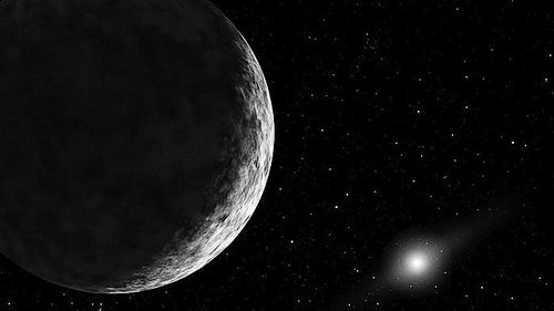 太阳系中最远的天体与太阳的距离是地球的140倍。图片来源:NASA/JPL-CALTECH