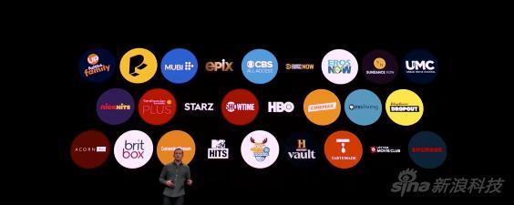 Apple TV的内容提供方们