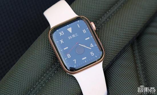 ▲Apple Watch Series 5的基于LTPO的OLED屏