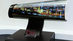 LG展示65寸卷屏电视