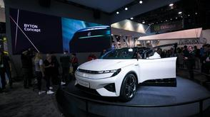 拜腾展示未来汽车