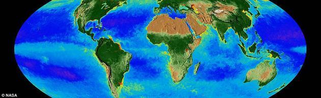 NASA已经利用卫星对陆地和海洋的植物生命进行了20年的持续观测。1997年,NASA发射了宽视场海洋观测传感器(Sea-viewing Wide Field-of-view Sensor,SeaWiFS),到今年秋季刚好是20周年。