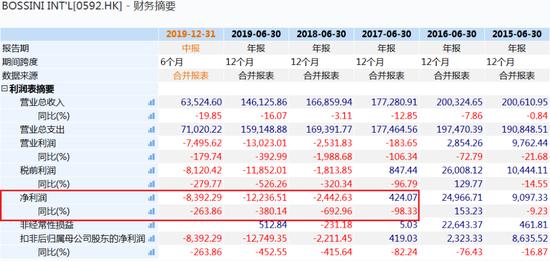 ·堡狮龙近5年财务报告。