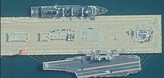 辽宁舰和901型4万吨补给舰