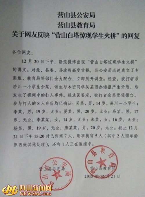 警方通报