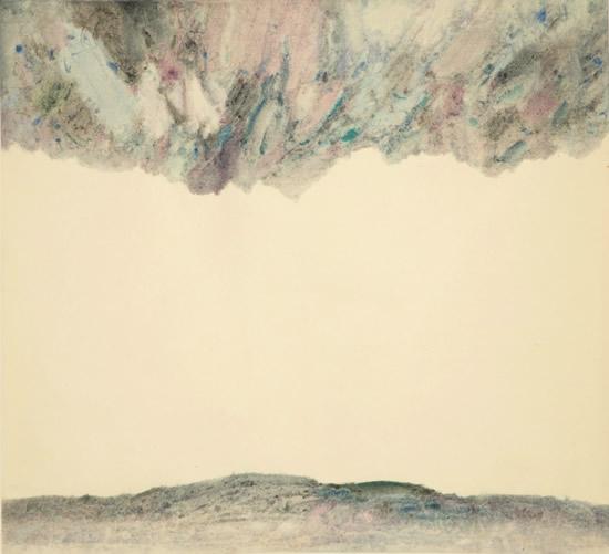 王爱君, 《碎叶》No.2, 96×87cm, 宣纸水色 2014年