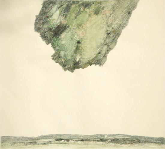 王爱君, 《靖远》No.2, 96×87cm, 宣纸水色 2014年