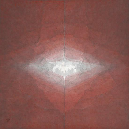 田卫, 1022-2010-伽奢-68×69cm-宣纸水墨、矿物质色、水彩