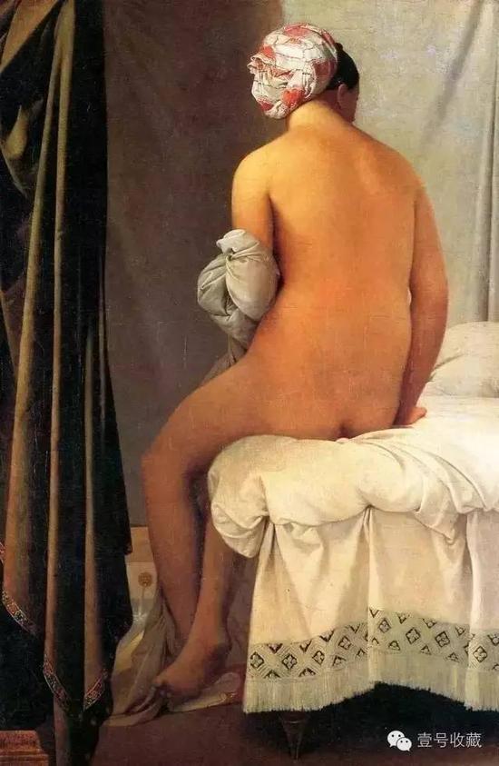 《瓦平松的浴女》油彩 34*22.8 cm,美国剑桥哈佛大学费哥美术馆藏