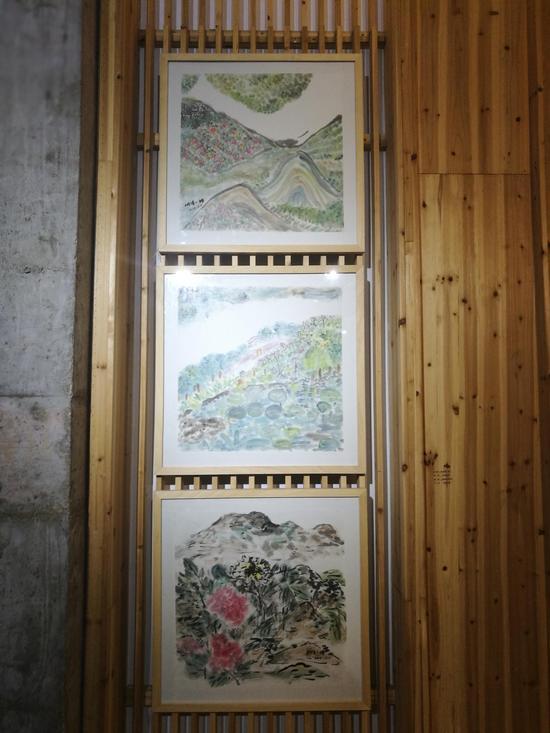 桐溪小婵《花家地系列》纸本水墨40cmX40cm