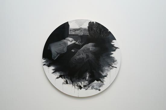 《有风景的房间》,150x150cm,布面油画,2016