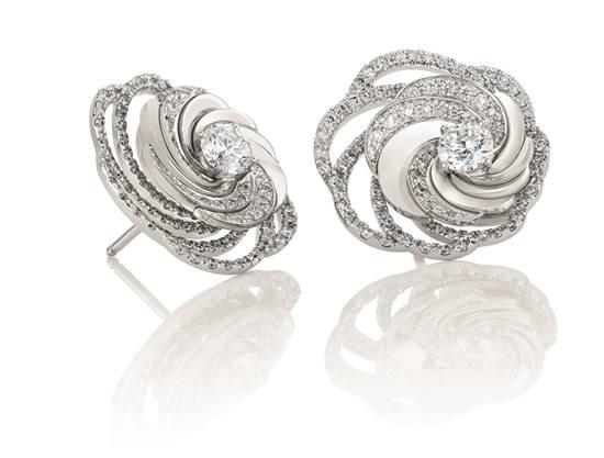 DE BEERS ARIA光之舞PRESTIGE钻石耳钉