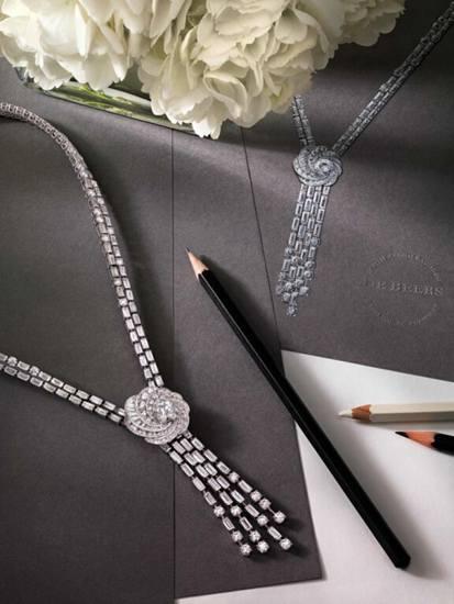 DE BEERS ARIA高级珠宝项链制作图
