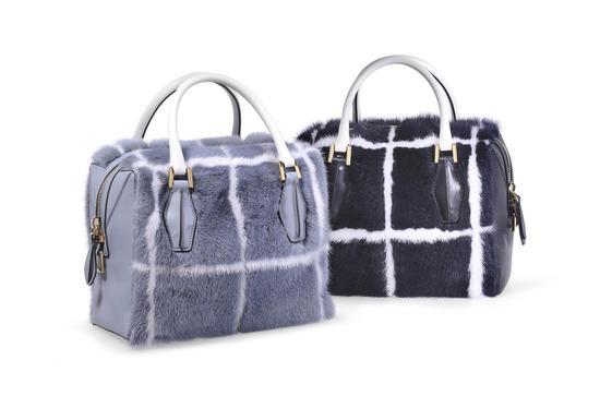 TOD'S格纹型D Cube手袋