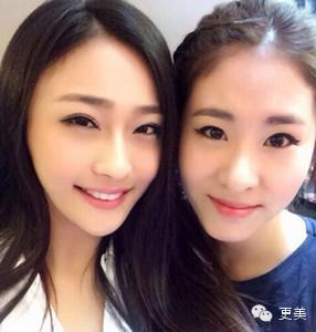 张碧晨和陈冰的合照