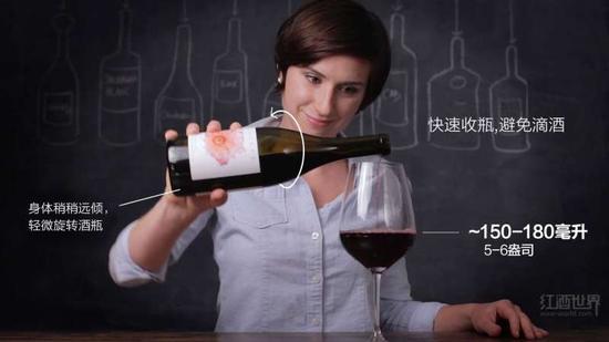 倒酒也需要技巧