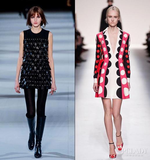 Saint Laurent、Valentino 2014秋冬