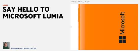微软正式宣布以Microsoft Lumia取代诺基亚品牌