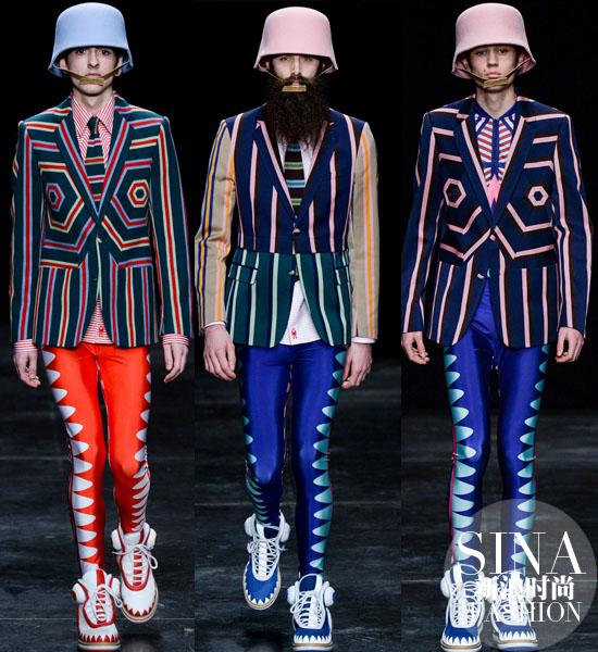 Walter Van Beirendonck条纹装
