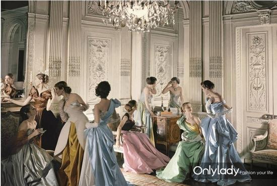 摄影师Cecil Beaton为《Vogue》拍摄的Charles James时装大片