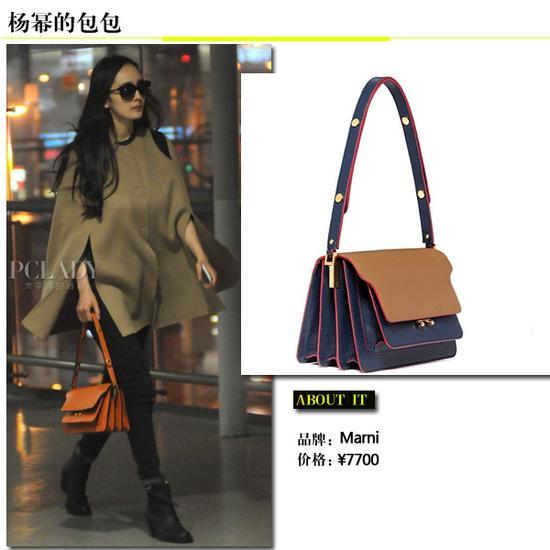 杨幂背Marni 2014秋冬款Triple-Gusset