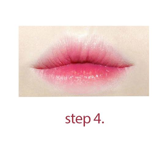 咬唇妆step4(图片来源:网络)