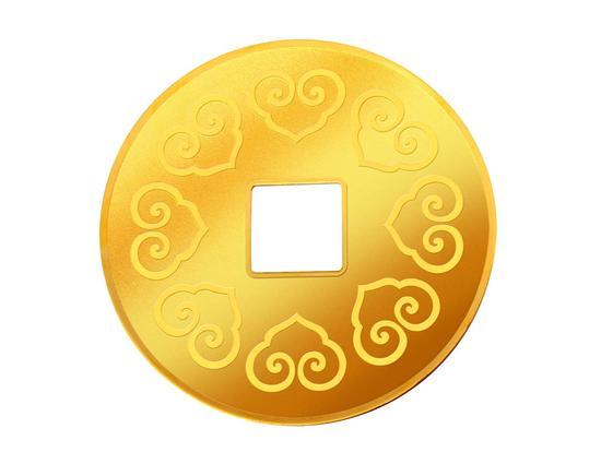 周生生压岁钱足金金币_背面