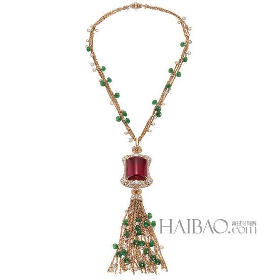 宝格丽(Bulgari)高级珠宝系列珠宝 玫瑰金项链