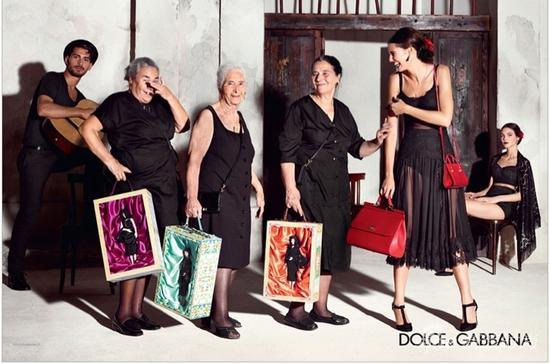 Dolce & Gabbana:一群奶奶表温情