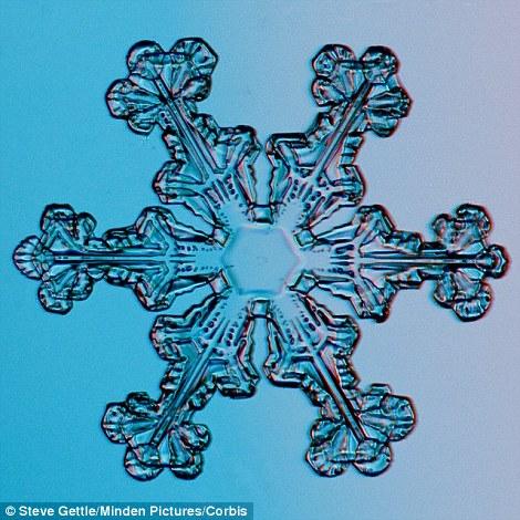 低湿度下更容易形成冰晶这类的简单雪花,而高湿度下,则更容易形成平面晶体这类的雪花。