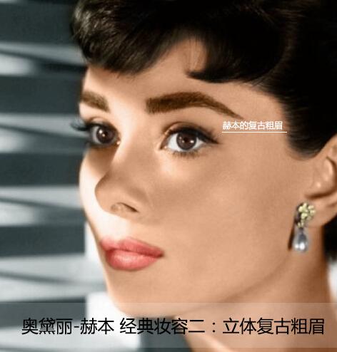 奥黛丽-赫本 立体复古粗眉