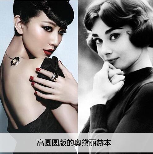 高圆圆版的赫本妆