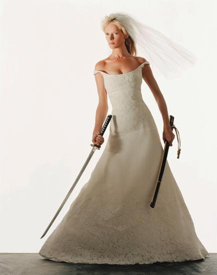 《杀死比尔》中的Uma Thurman