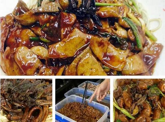 老上海本帮面馆 现炒浇头配猪排