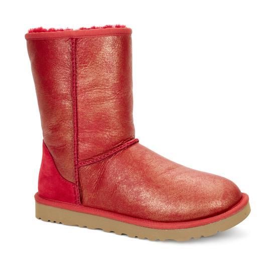 UGG经典短靴(红色)W Classic Short_RED_SHIMMER_1008692