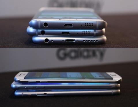 三星S6/S6 edge与iPhone 6对比