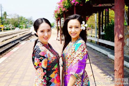 董璇佟丽娅好似双胞胎姐妹