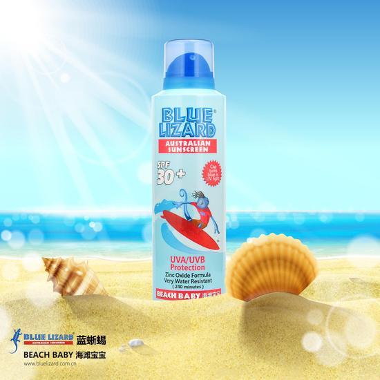 蓝蜥蜴海滩宝宝防晒喷雾SPF30+