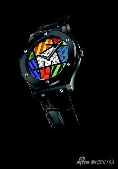 HUBLOT宇舶表经典融合珐琅布里托腕表-黑色陶瓷_2