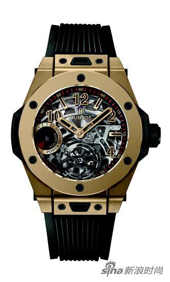 HUBLOT宇舶表Big Bang 陀飞轮5日动力储存全魔力金腕表