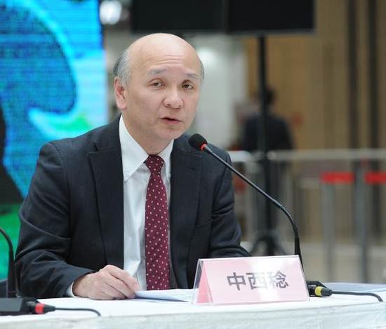 花王(中国)投资有限公司董事长中西稔回答记者问题