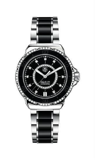 TAG Heuer泰格豪雅 F1系列女士Calibre 5精钢陶瓷钻石自动腕表
