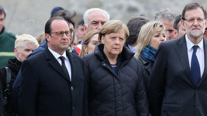 法德西首脑抵坠毁点