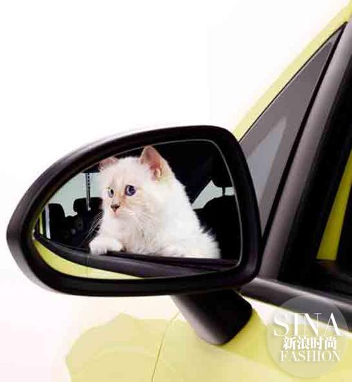 Choupette拍摄Opel汽车大片