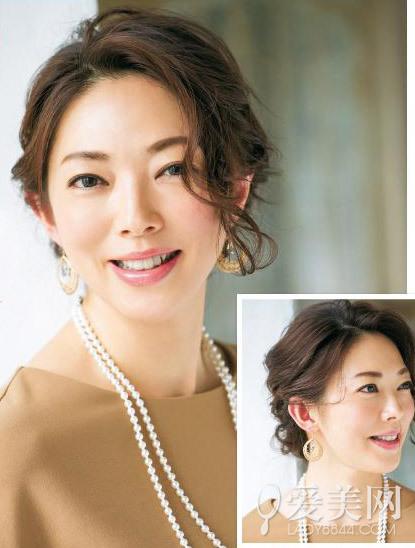 中长发盘发
