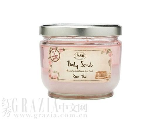 Sabon玫瑰茶身体磨砂膏